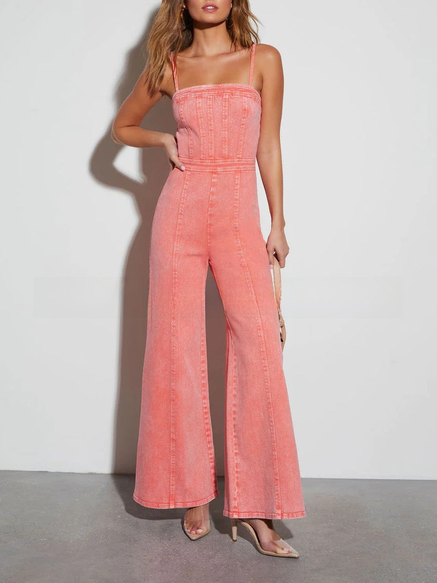 Women's Cotton Denim Jumpsuit