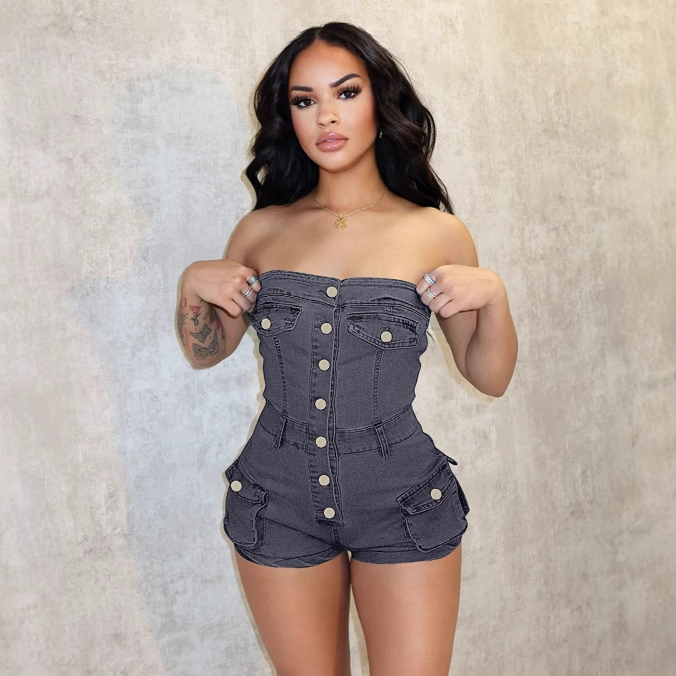 Denim jumpsuit