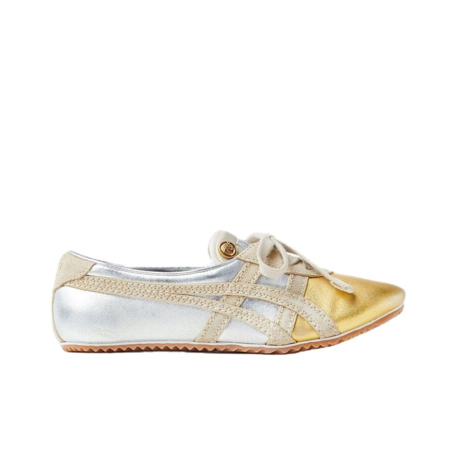 VERSACE × Onitsuka Tiger Tai-Chi Sakura – Lambskin Leather Sneaker | Silver | Women’s | 1025116-1A17738