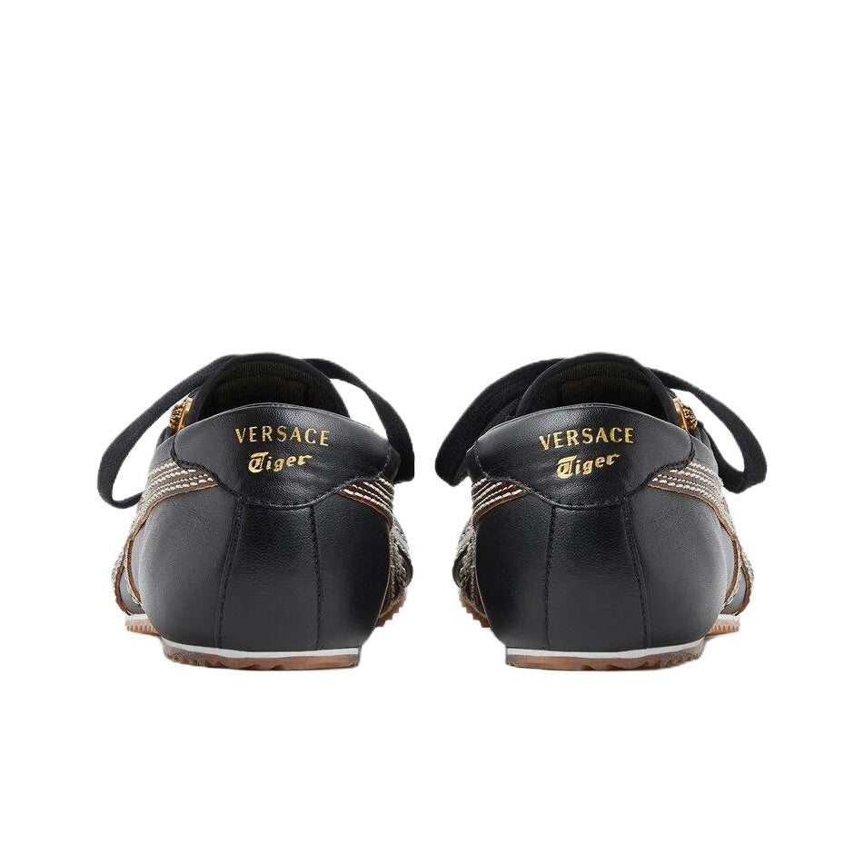 VERSACE × Onitsuka Tiger Tai-Chi Sakura – Lambskin Sneaker | Black | Men’s | 1024594-1A17737