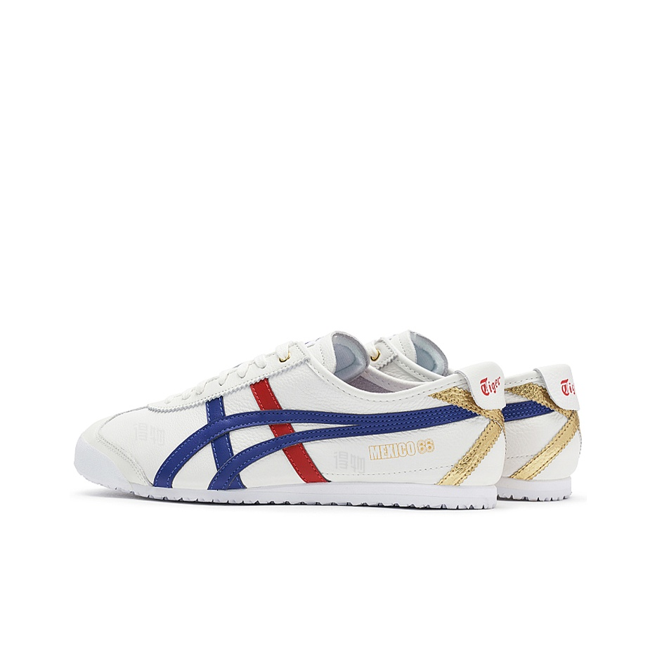Onitsuka Tiger Mexico 66 – Leather Lifestyle Sneaker | White / Blue | D507L-0152