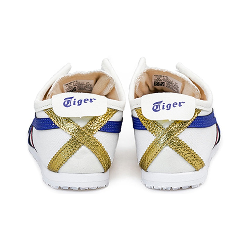 Onitsuka Tiger Mexico 66 Slip-On – Canvas Lifestyle Sneaker | White / Gold | 1183B475-100
