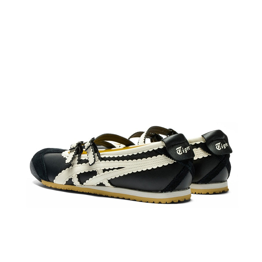 Onitsuka Tiger Mexico 66 TGRS – Mary Jane Ballet Sneaker | Black / White | Women’s | 1182A678-001