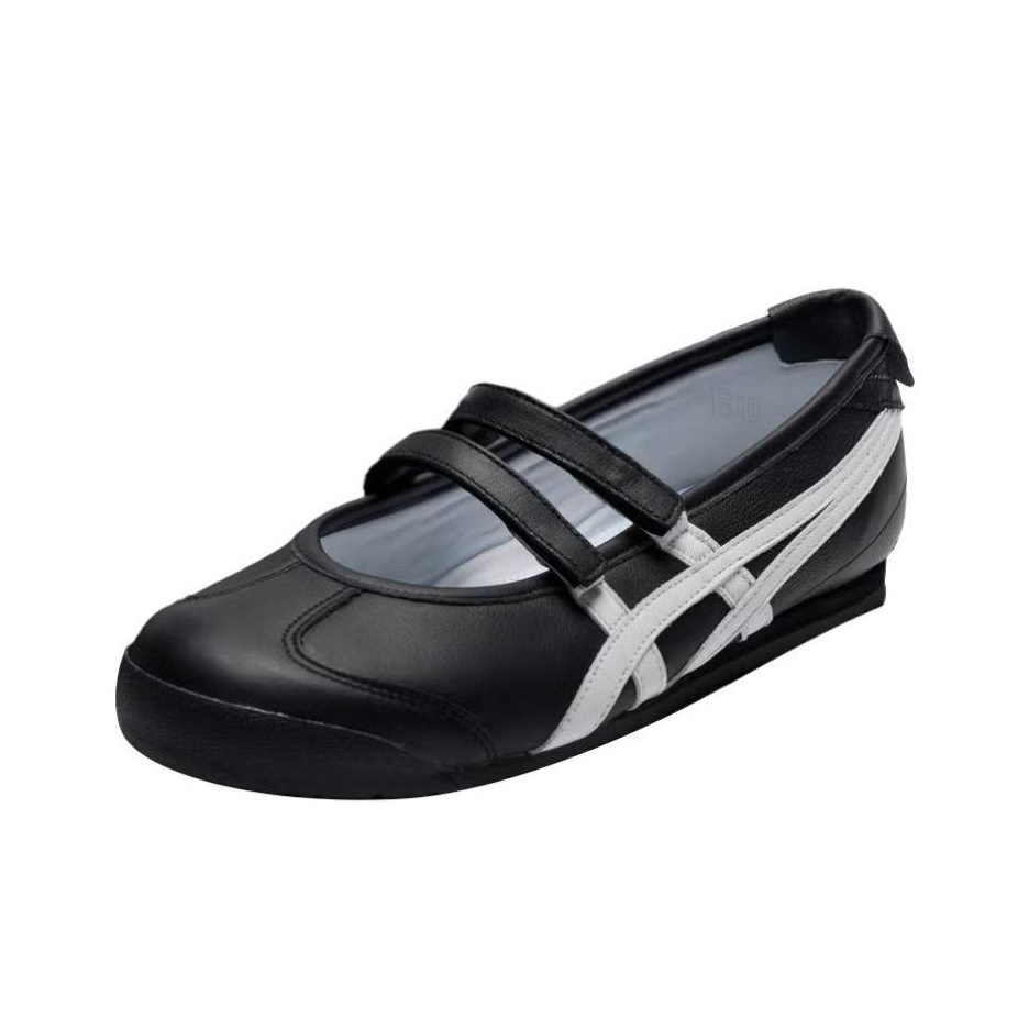Patou × Onitsuka Tiger Mexico 66 Ballerina – Mary Jane Sneaker | Black / White | Women’s | 1183C379-002