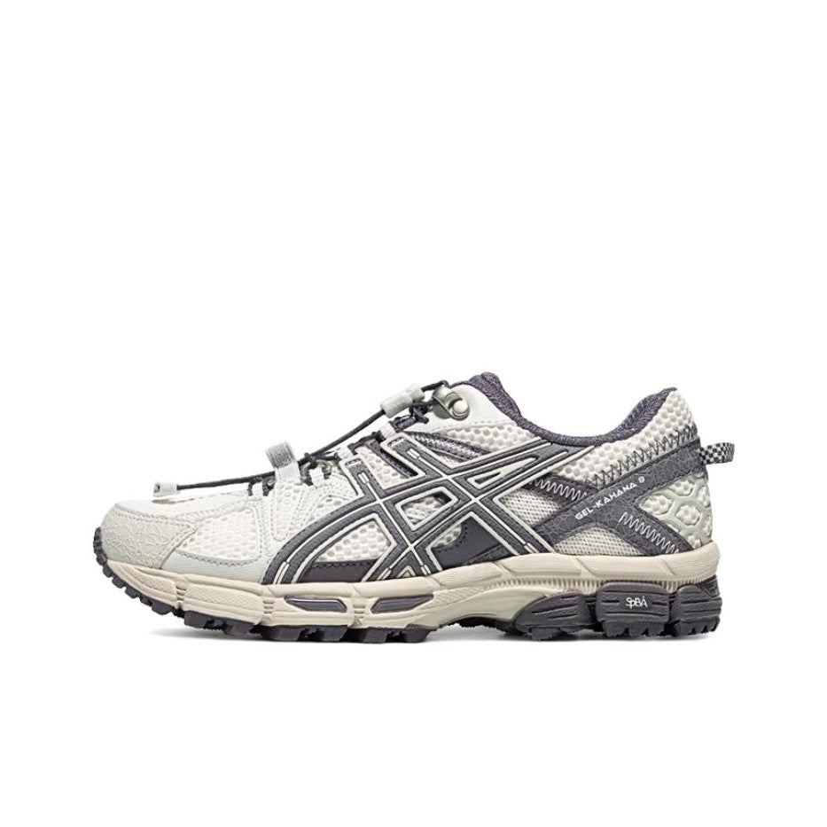 ASICS Gel-Kahana 8 FL Fashion Trail & City Running Shoe – Grey/White (Unisex)