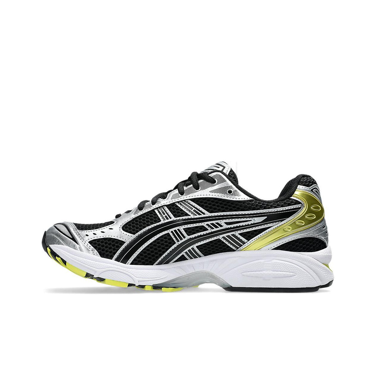 ASICS Gel-Kayano 14 Casual Running Shoe – Unisex Silver/Black/Green