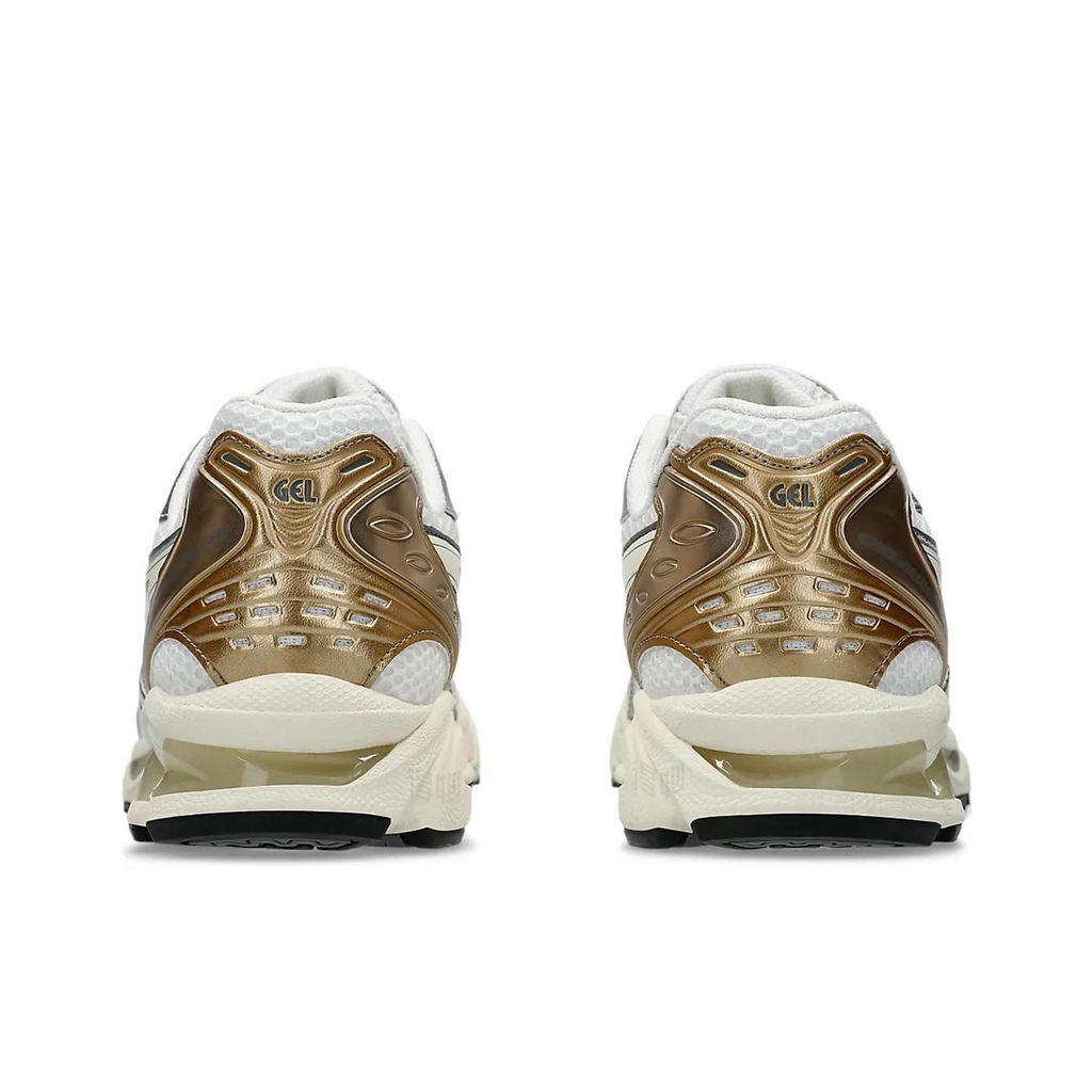 ASICS Gel-Kayano 14 Casual Running Shoe – Unisex Gold/Silver/White