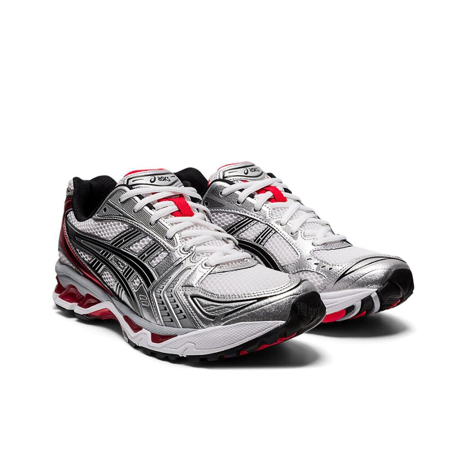 ASICS Gel-Kayano 14 Unisex Marathon Running Shoe – White/Red