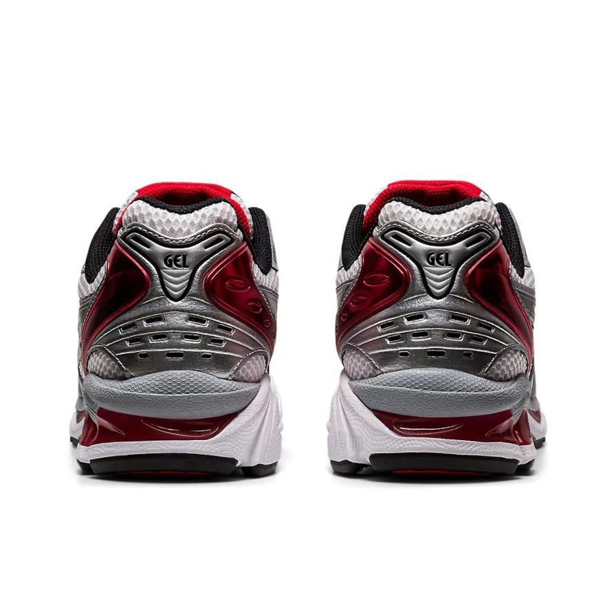 ASICS Gel-Kayano 14 Unisex Marathon Running Shoe – White/Red