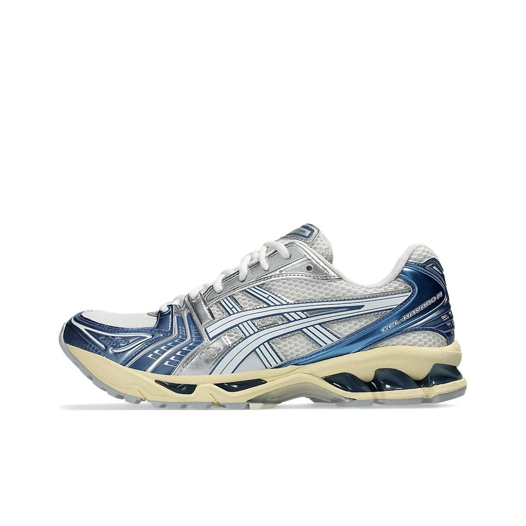 ASICS Gel-Kayano 14 Unisex Low-Top Casual Running Sneaker – Blue/Silver