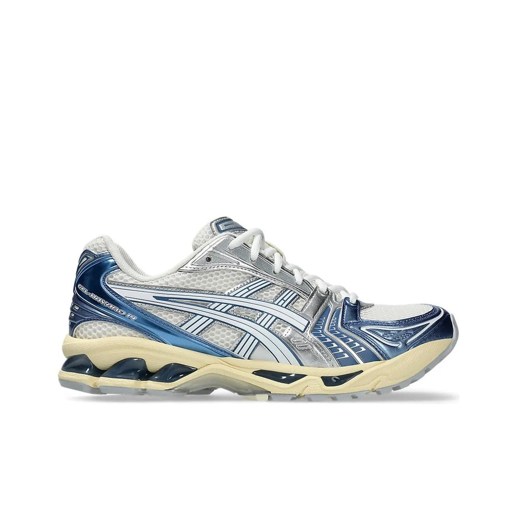 ASICS Gel-Kayano 14 Unisex Low-Top Casual Running Sneaker – Blue/Silver