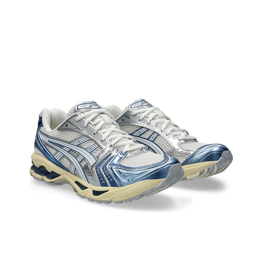 ASICS Gel-Kayano 14 Unisex Low-Top Casual Running Sneaker – Blue/Silver