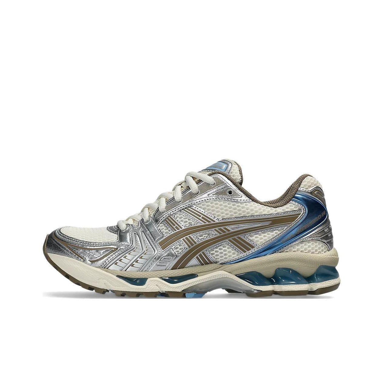 ASICS Gel-Kayano 14 Cream Silver Blue Unisex Lifestyle Runner