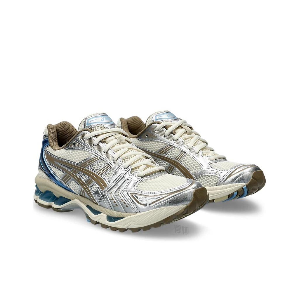 ASICS Gel-Kayano 14 Cream Silver Blue Unisex Lifestyle Runner