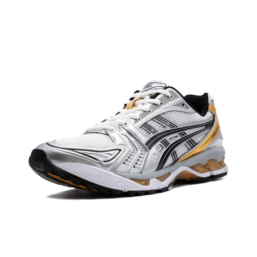 ASICS Gel-Kayano 14 Gold Silver Black Unisex Retro Lifestyle Sneaker