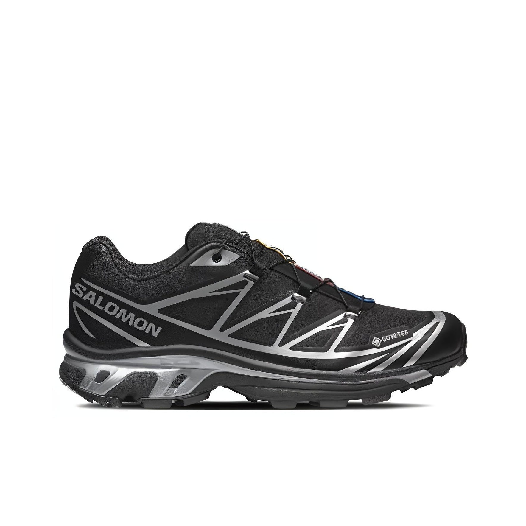 SALOMON XT-6 GTX Low-Top Outdoor Functional Shoes – Unisex Black / Silver | SKU: L47450600