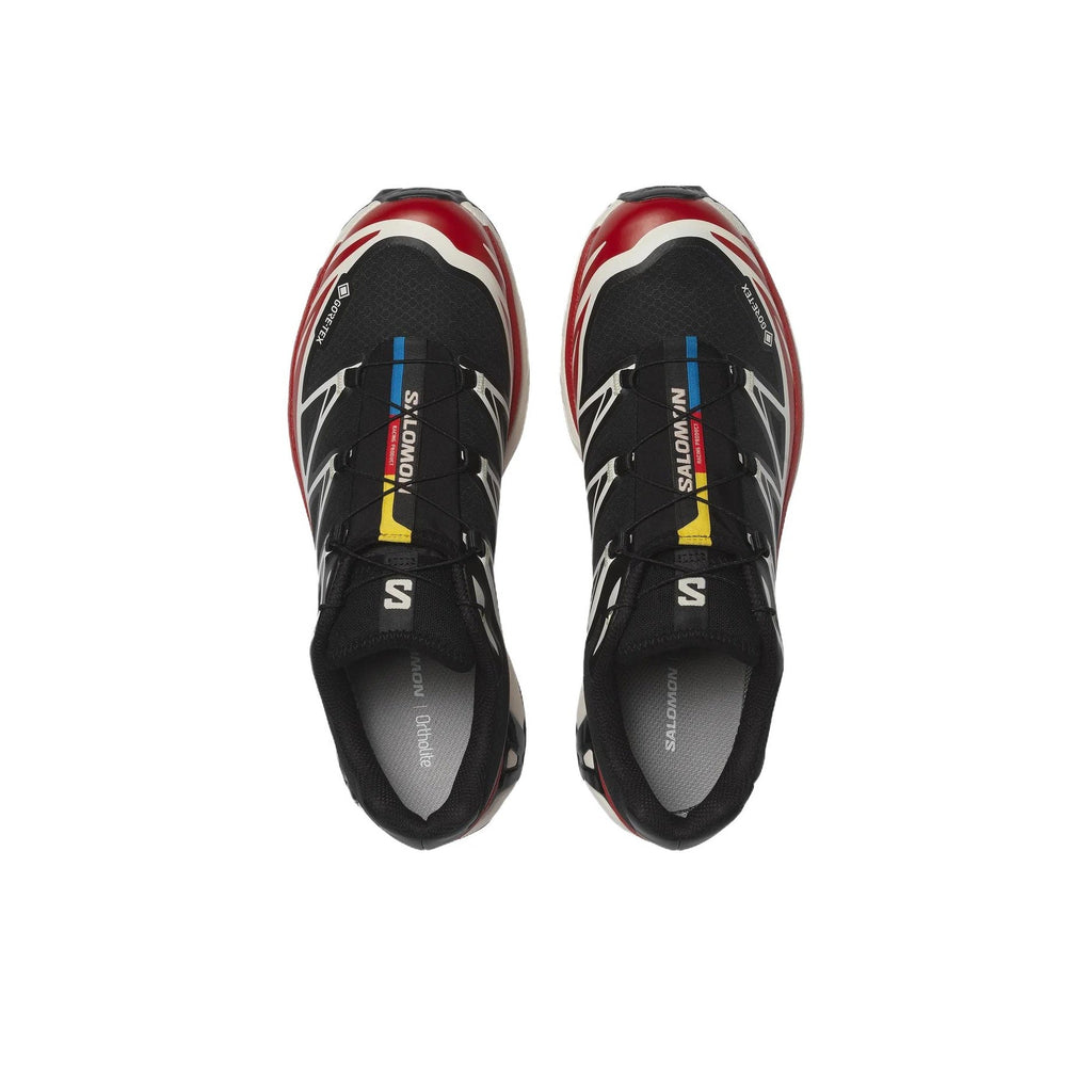 SALOMON XT-6 GTX Unisex Waterproof Lifestyle Running Shoe – Black/Red
