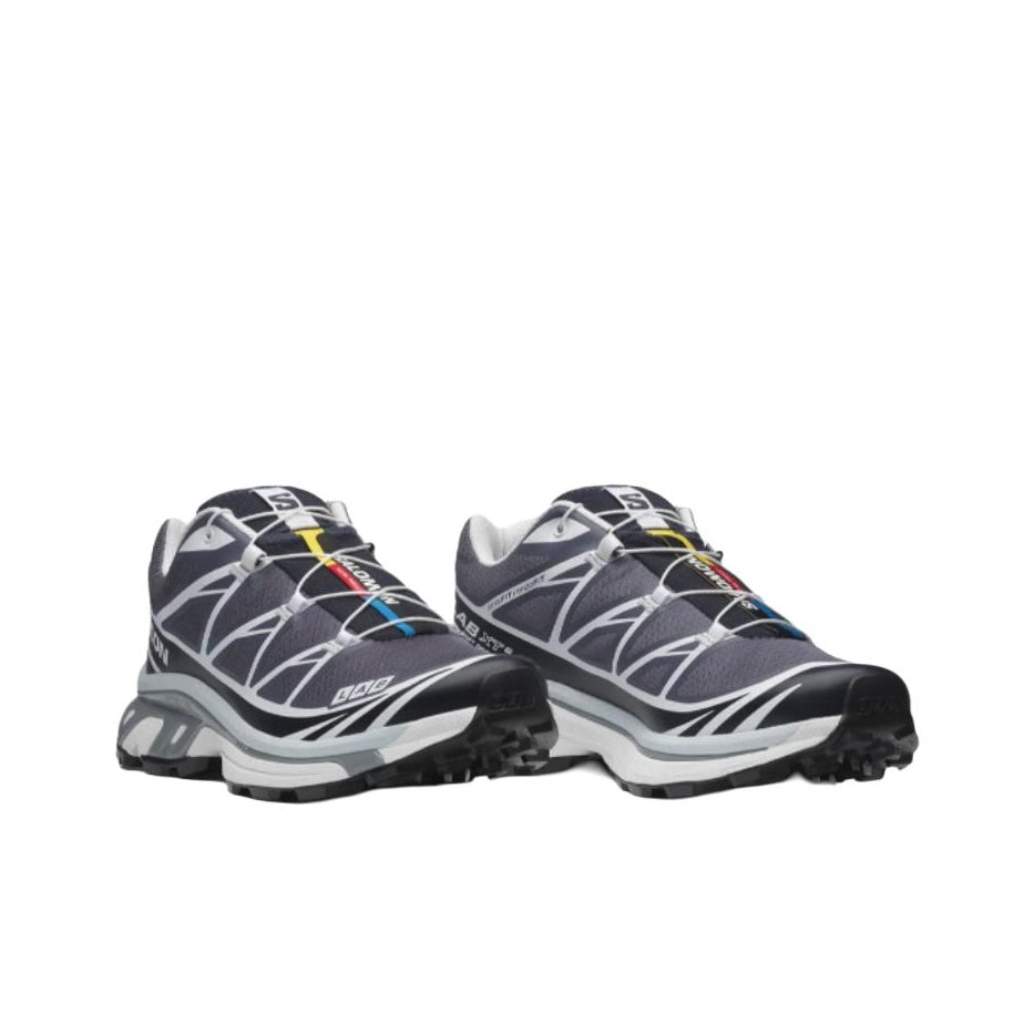 Salomon XT-6 Unisex Low-Top Casual Running Sneaker – Black/Grey/Blue