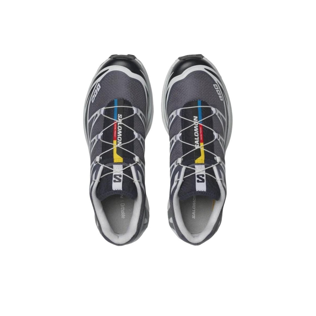 Salomon XT-6 Unisex Low-Top Casual Running Sneaker – Black/Grey/Blue