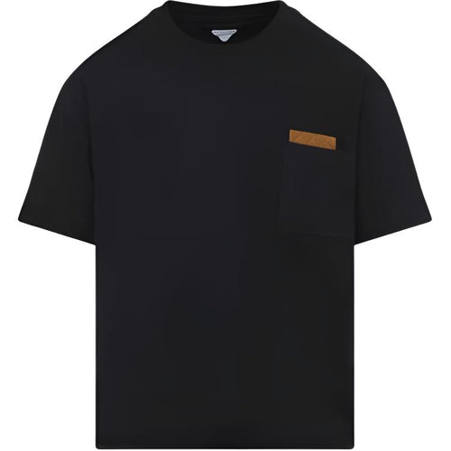Bottega Veneta Men's Drop-Shoulder Crewneck T-Shirt – Black