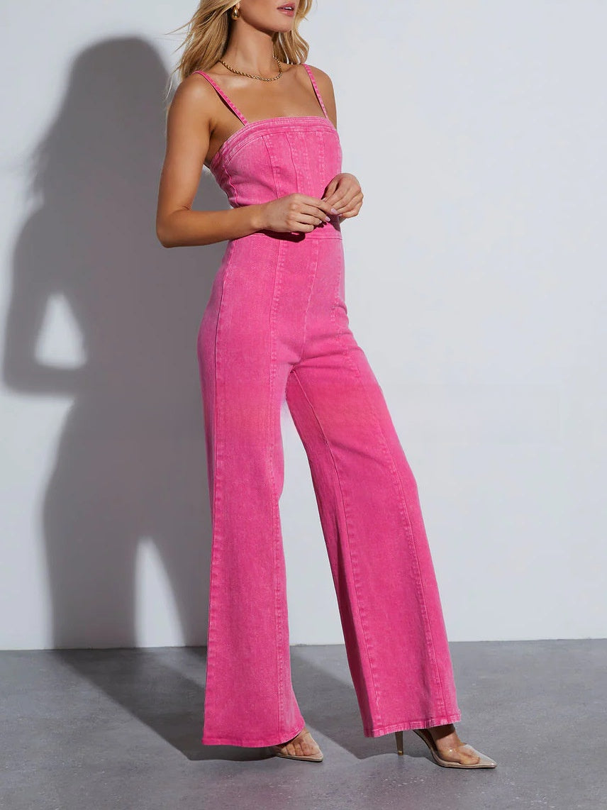 Women's Cotton Denim Jumpsuit