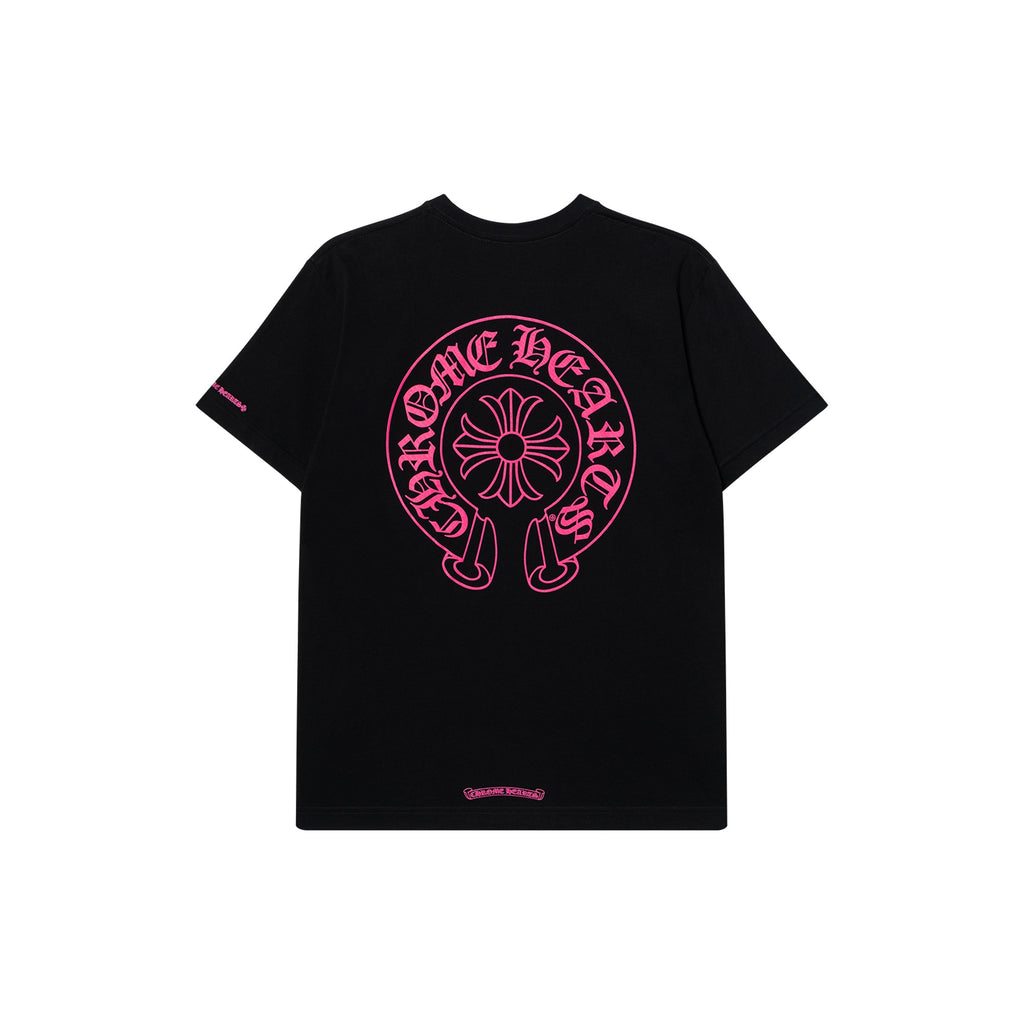 Chrome Hearts Horseshoe Cross Print Crewneck T-Shirt – Black