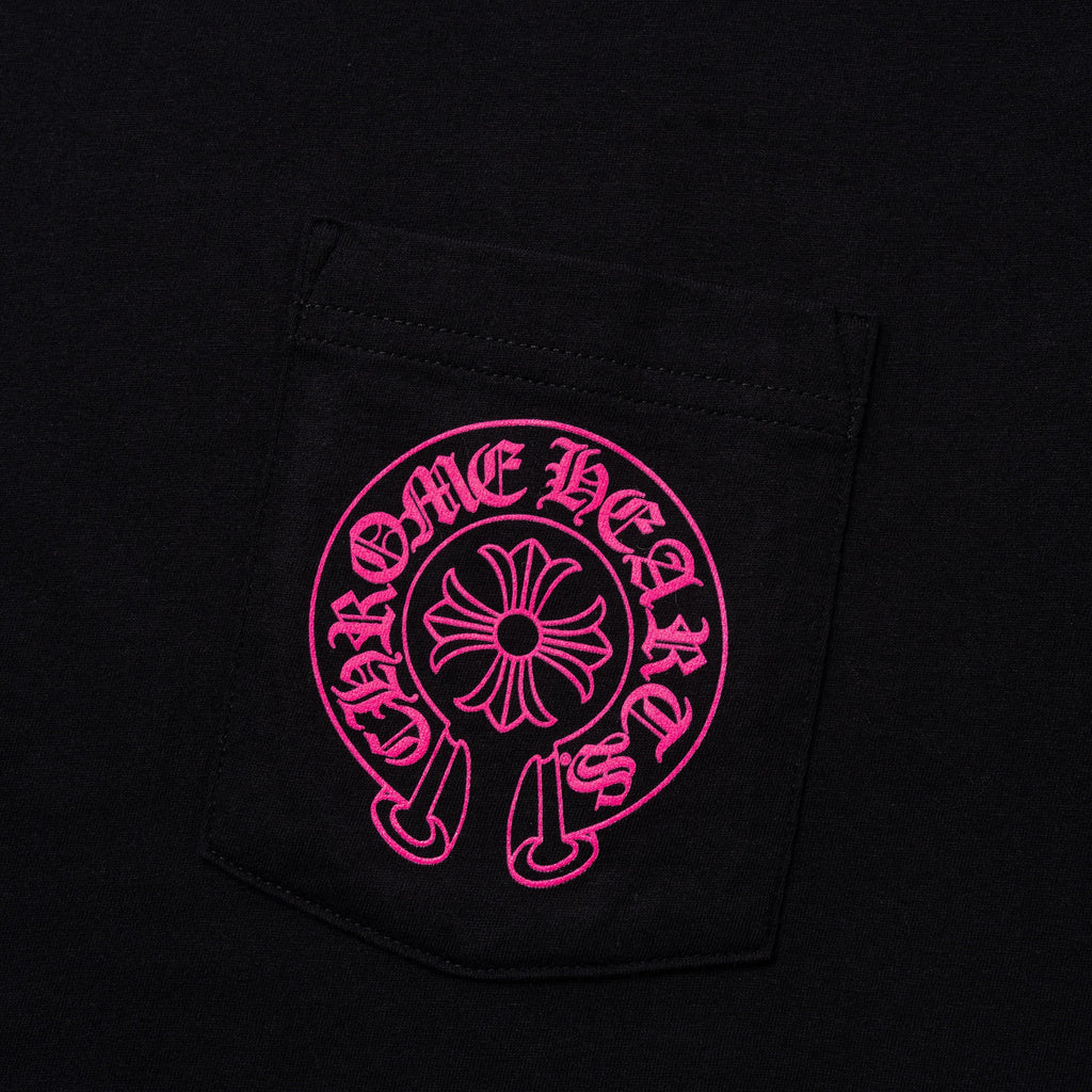Chrome Hearts Horseshoe Cross Print Crewneck T-Shirt – Black